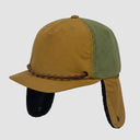 Ear Flap 5 Panel Cap — Brown×Khaki