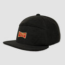 Vintage Melton 7 Panel Cap — Black