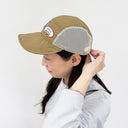 Mesh Logo Cap — Camel