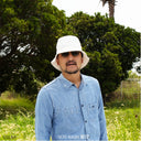 Premium Denim Bucket Hat 25 — Ecru