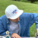 Shirl Headwear x Caterpp 5‑Panel Mesh Cap — White
