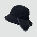 Snow Hat Dog Ear — Black