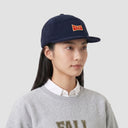 Vintage Melton 7 Panel Cap — Black