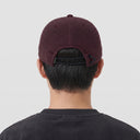 Vintage Melton 7 Panel Cap — Black